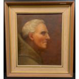 School Of Jean Mitchell Portrait of a Friar oil on canvas, 33cm x 28cm