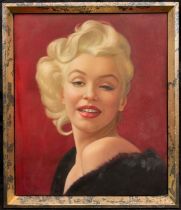 Continental school - 20th century portraiture, 'A Portrait of Marilyn Monroe', oil on canvas, 61cm x