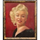 Continental school - 20th century portraiture, 'A Portrait of Marilyn Monroe', oil on canvas, 61cm x