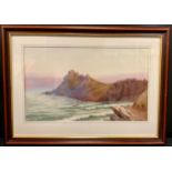 Ben Graham (1886-1949) Coastal Cove signed, watercolour, 27cm x 45cm