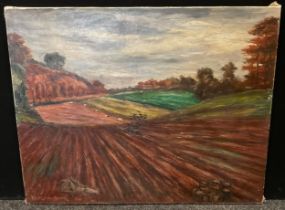 Henry Emile Burel (1883-1967), Impressionist school, 'La Terre Normandie', signed, dated '54,