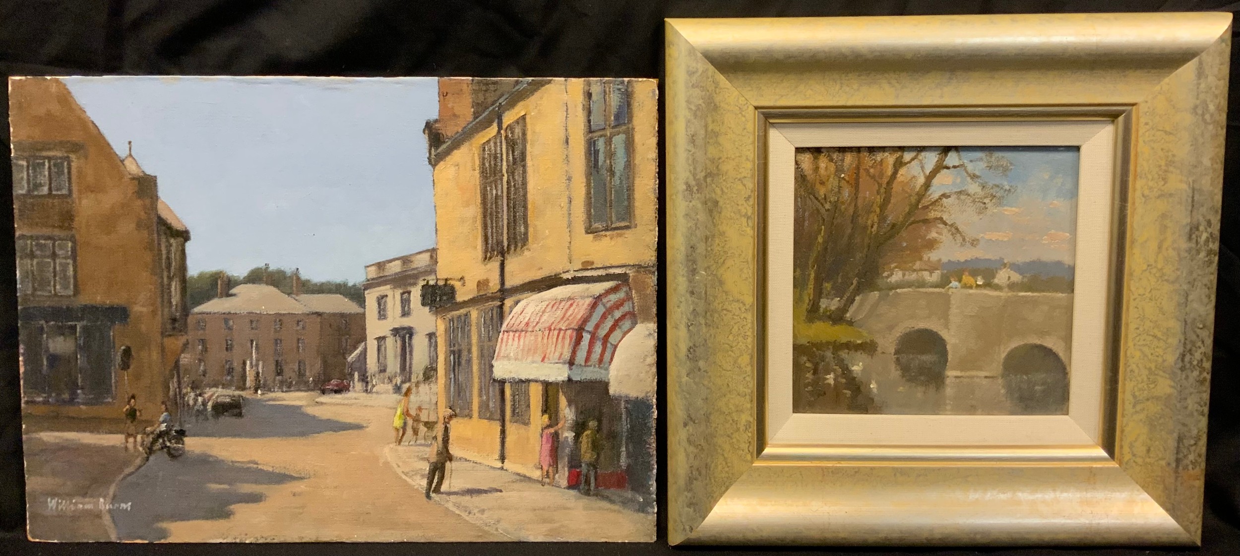 William Burns, FRSA, FSAI, (1923-2010), 'Bakewell, Derbyshire', signed, oil on board, 25.5cm x 34.