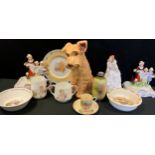 Childrens Ware - Eileen Soper, Paragon Playtime Series cups; Sylvac dog; Royal Doulton Bunnykins;