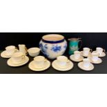 Ceramics - George Jones crescent china part tea set; Bishop & Stonier Chelsea ware part coffee