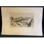 Erich Wolfsfeld (German 1884-1956), after, Nach Der Reconstruction von Kawerau, etching, printed