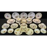 Royal Worcester Evesham pattern part dinner service, comprising bowls, plates, teacups; etc