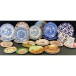 Collectors Plates - Wedgwood Country Days; Royal Albert Queen Elizabeth Rose; Royal Doulton Robert