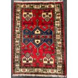 A North-west Persian Bidjar rug / carpet, 145cm x 102cm.