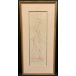 Nathan David Ballerina signed, date' 73, 47cm x 15cm.