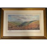 Donald Ayres, after, 'On the Moor', limited edition lithographic print, signed in pencil to