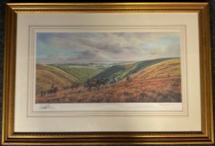 Donald Ayres, after, 'On the Moor', limited edition lithographic print, signed in pencil to
