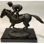 David Cornell, a dark patinated bronze, Champion Finish, signed in the Marquette, dated 1985, canted