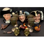 A Royal Doulton D6669 George Washington character jug; a Royal Doulton D6467 Captain Henry Morgan