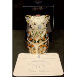 A Royal Crown Derby paperweight, Queensland Koala, Endangered Species, Sinclairs exclusive, gold