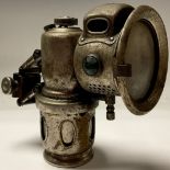 A Powell and Hammer Revenge acetalyne motorcycle lamp