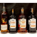 Spirits - Sadlers Peaky Dad blended Irish whiskey; Sadlers Peaky Dad Irish whiskey liqueur; another;