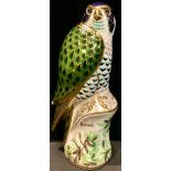 A Royal Crown Derby paperweight, Harrods Peregrine Falcon, Harrods exclusive, limited edition 67/