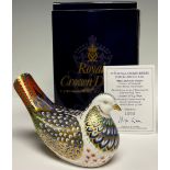 A Royal Crown Derby paperweight, Millennium Dove, Govier's exclusive commission, limited edition 1,