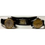 A vintage Hirco wristwatch, rectangular case; others, Evilard, Avia day/date (3)