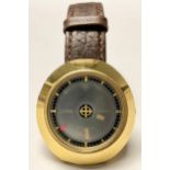 A Zodiac Astrographic SST gentleman's wrist watch, date aperture, gold coloured stainless steel