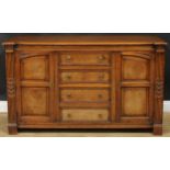 An 18th century design oak low dresser, by Jeffery, Sons & Co, Ltd, Furnishers, Northampton, 88cm