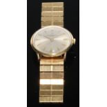 A gentleman's 18ct gold Vacheron & Constantin, Geneve, wristwatch, champagne dial, baton indicators,