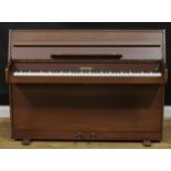 A mid-20th century Zender upright piano, 100cm high, 132cm wide, 50cm deep