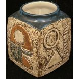 A Troika marmalade pot, decorated by Penny Black, monogrammed, incised and impressed with