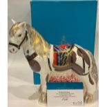 A Royal Crown Derby paperweight, The Derby War Horse, to commemorate the centenary of WWI 1914 -