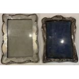 An Art Nouveau silver photograph frame, Birmingham 1902; another, Birmingham 1910 (2)