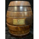 An advertising Remy Martin Cognac sectional wooden games barrel, 27cm