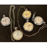 Pocket Watches - including Railway Timekeeper, Sekonda, Smiths Empire, Ingersoll, Albert chains