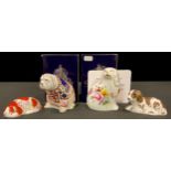 A Royal Crown Derby paperweight, Posie Spaniel, Lawleys special commission, limited edition 325/1,