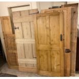 Three pine doors; other pine