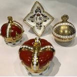 A Royal Crown Derby paperweight, Coronation Orb, a Goviers to celebrate the 60th Anniversary of