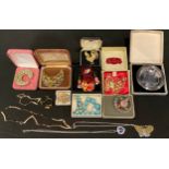 Costume jewellery - assorted brooches, butterfly, Murano glass, etc, others, each boxed; assorted