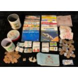 Collectors - a quantity of coins including British pre-1947 silver coins, shillings, sixpences,