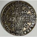 Numismatic interest: English silver crown 1662 Rose F with letter from Messrs. Spink declining it