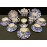 A Royal Crown Derby Mikado pattern part tea and coffee set, inc small teapot, cream and milk jugs,