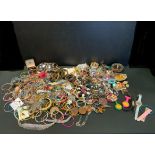 Costume Jewellery - bracelets, necklaces, earrings, dress rings, hair clips etc qty