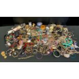 Costume Jewellery - bracelets, necklaces, earrings, dress rings, cufflinks etc qty