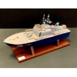 A Static model of World War II period A mine Sweeper patrol boat, on stand, 46cm long