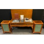 A Garrard SP25 Mk IV turn-table / record deck, Dynatron tuner, and cassette recorder, housed in a