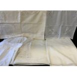 Linen - table clothes; napkins; pillow cases; etc