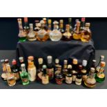 40+ spirit miniatures, including John Haig & Co Ltd, Dimple Scots Whisky, Kummel Borvili,
