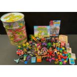 Toys -Teenage Mutant Ninja Turtles playmates models/figures; a storage bin; collectors medals; etc.