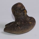 A Central American terracotta bird call, in the Pre-Columbian manner, 10cm wide
