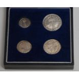 Coins - Maundy Money - a Victorian set, 1900, boxed