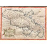 Thomas Kitchen (1718 - 1784) , An Accurate Map of the Island of Martinico, engraved and coloured,
