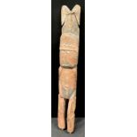 Tribal Art - a Papua New Guinea phallic figure, 67cm high